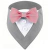 Multicolor British Style Dog Bandana - Wedding Pet Triangle Scarf
