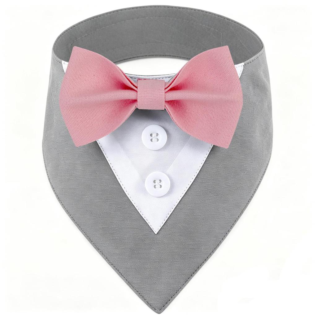 Multicolor British Style Dog Bandana - Wedding Pet Triangle Scarf