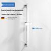 Stainless Steel Punch-Free Shower Head Holder Set with Accessories