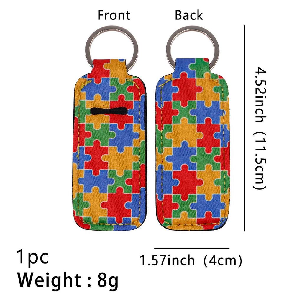 Trendy Creative Coin Purse Keychain with Lipstick and Perfume Holders