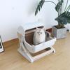 Cross-Border Semi-Automatic Cat Litter Box with Anti-Splash Design for Large Cats