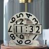 3D Printed Triaxial Clock With Rotating Numeric Display Pla Digital Clock Living Room Desktop Digital Clock Home Decoration