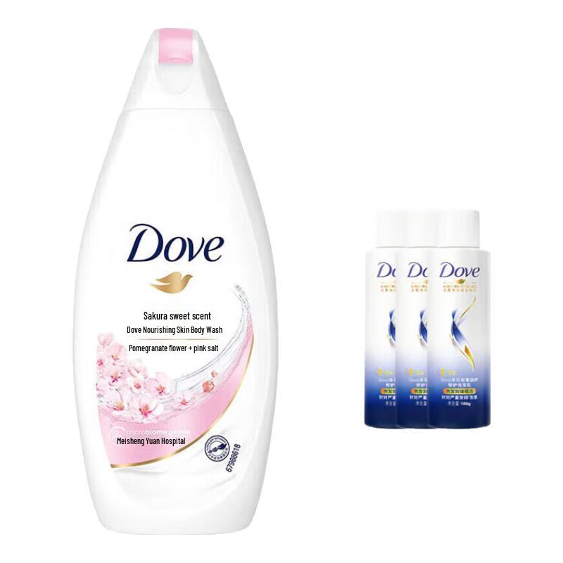 DOVE Cherry Blossom Body Wash & Shampoo Set