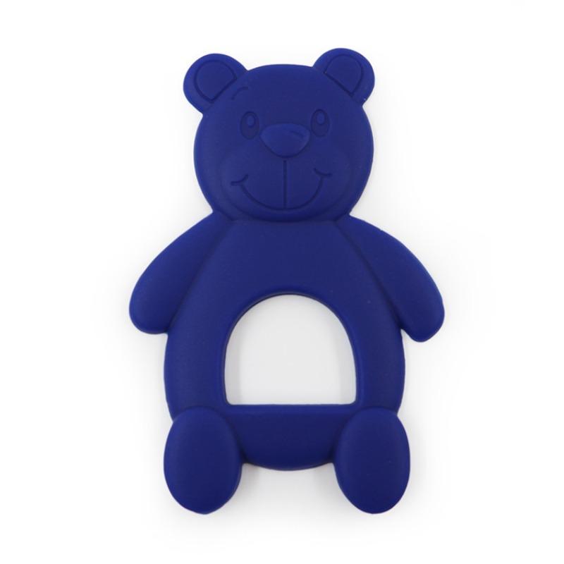 

Детское силиконовое кольцо для прорезывания зубов Baby Bite Joy Bite Мишка Палочка для прорезывания зубов Пищевая жевательная резинка Кольцо для прорезывания зубов Игрушки темно-синий