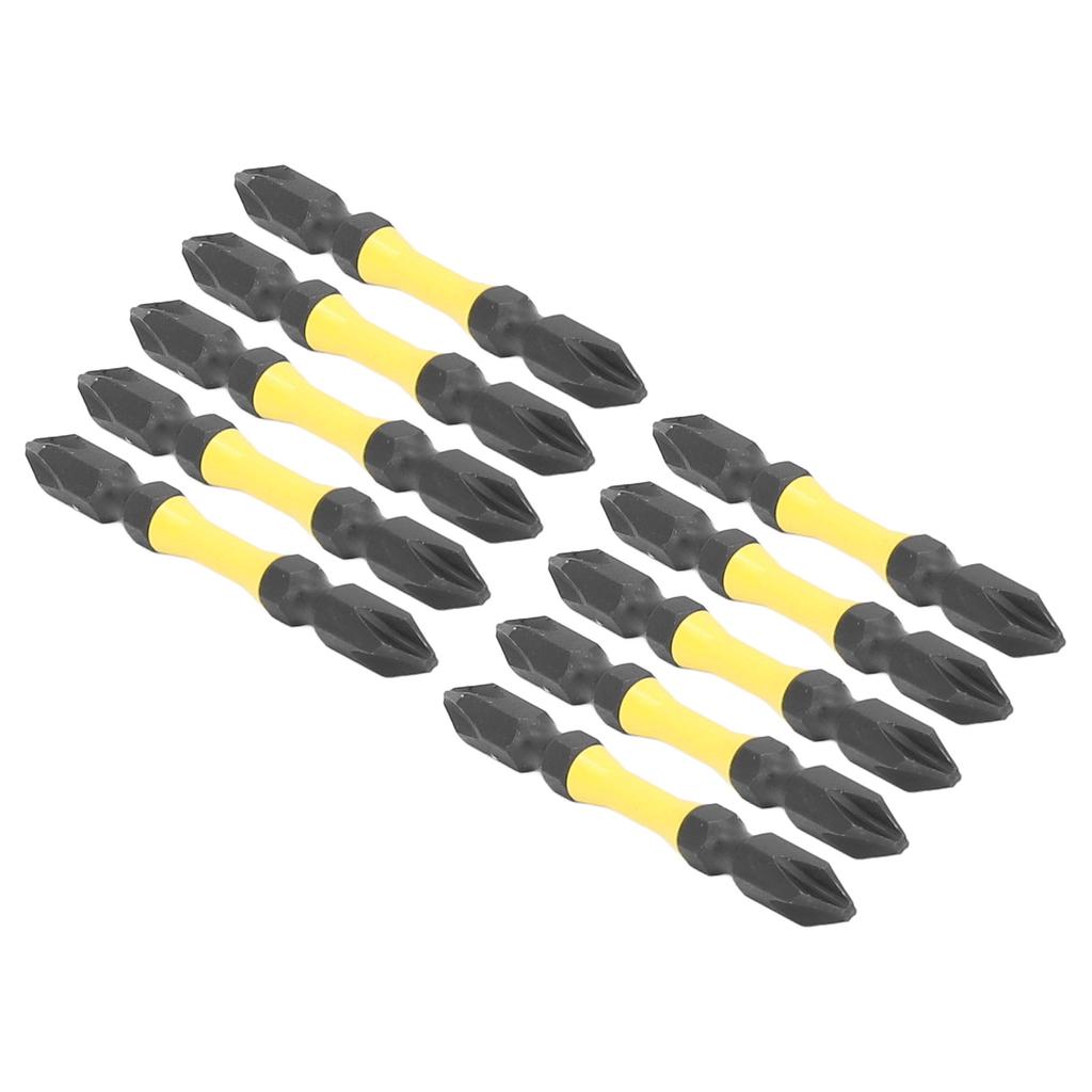 10Pcs PH2 Screwdriver Bit Set 1 4 Hex Shank Double Ended Cross Screwdriver Bit 65mm