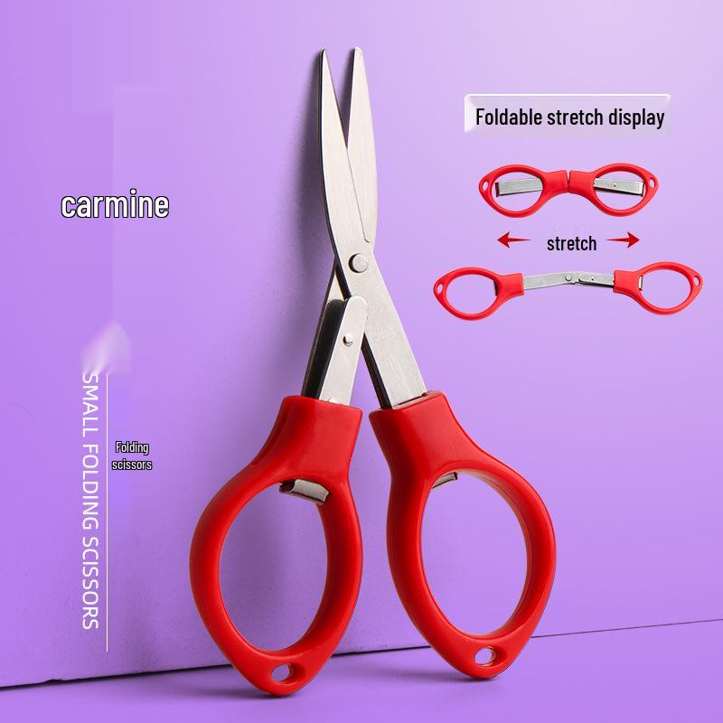 Compact Multi-Functional Zinc Alloy Folding Scissors for Paper Cutting & Outdoor Travel
