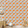 Sleeping foxes wallpaper made of plants for living room and bedroom 50x1000