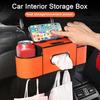 Organizer na tylne siedzenie samochodu z uchwytem na kubek, schowkiem na chusteczki, wielofunkcyjny, uniwersalny, wiszący schowek na zagłówek, haczyk, akcesoria samochodowe