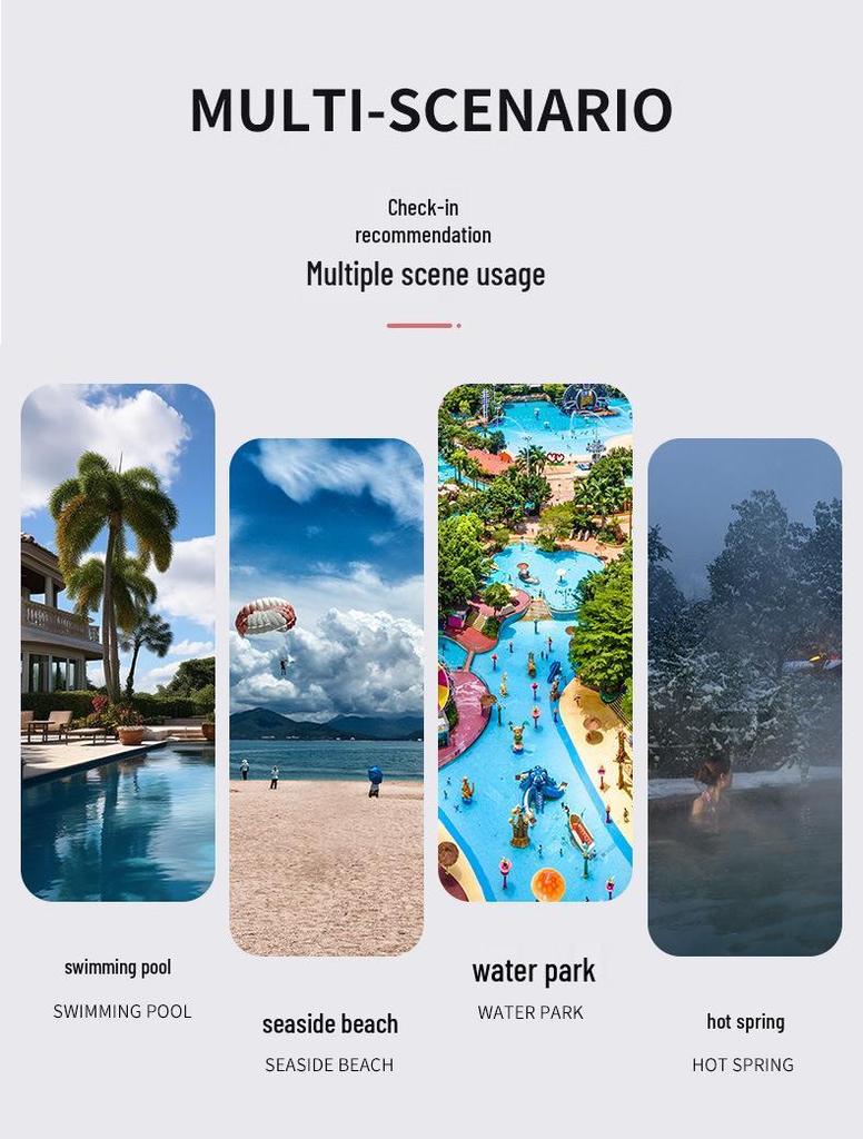 Women's Plus Size Digital Print Swimsuit Set for Snorkeling, Surfing, and Diving