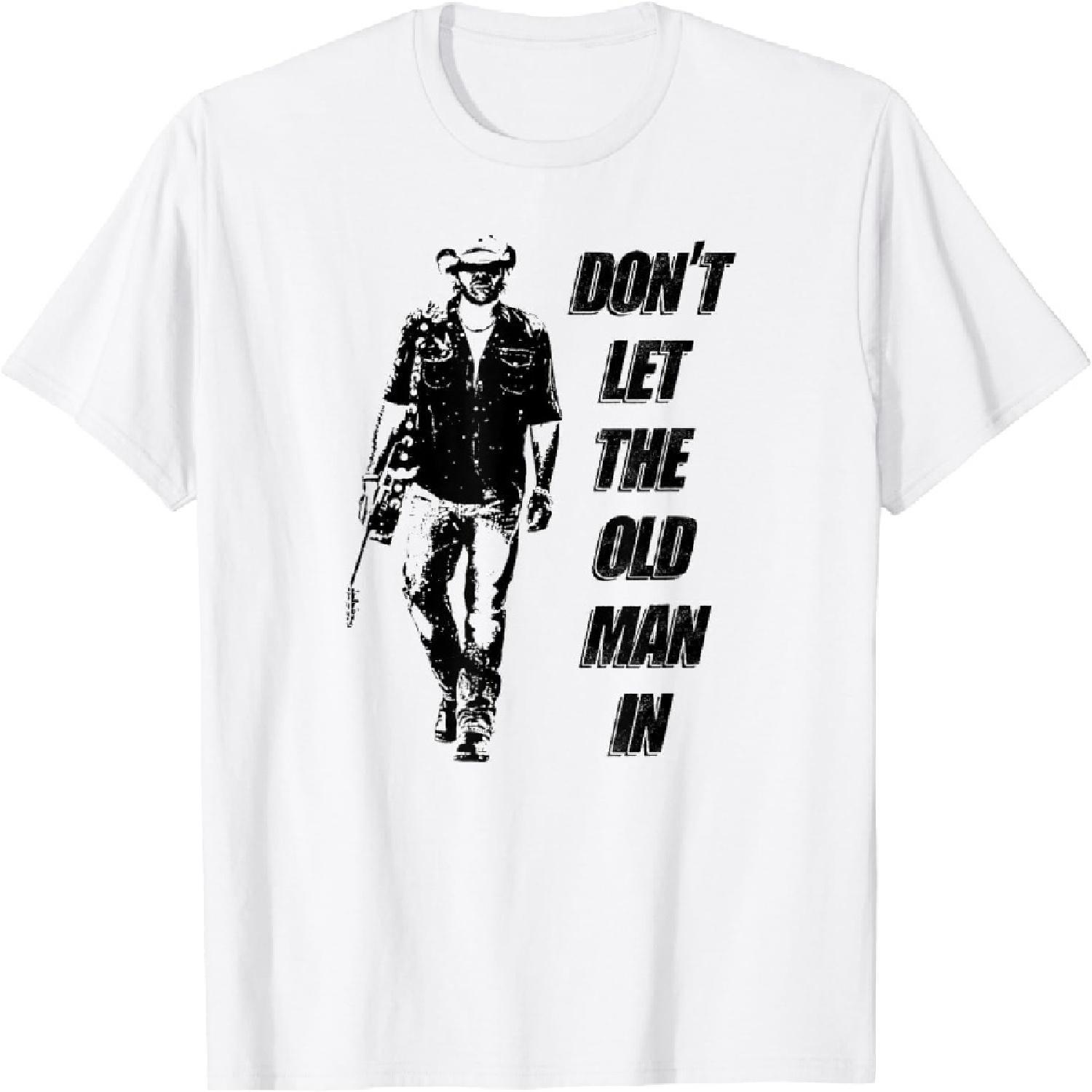 Don t let The Old Man in Vintage Walk Alone T-Shirt S
