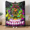 Custom Name Horror Movie Mashup blanket for Couch & Bed, Plush Cozy Fuzzy Blanket Super Soft & Warm Blankets for Fall and Winter. 0908133