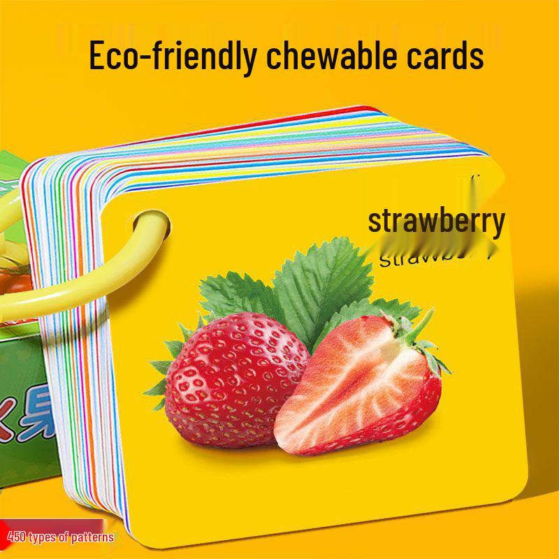 Early Education Animal Cards: Cognitive Learning Book for One-Year-Olds - Educational Toy for Infant Word & Character Recognition