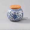 Ceramic Blue and White Tea Jar Moisture Proof Powder Container Chinese Spice Jar Facial Mask Powder Can Tea Ceremony Accessories