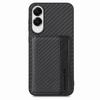 For Samsung Galaxy S25 Edge Case RFID Blocking Carbon Fiber Leather Phone Back Cover with Card Holder