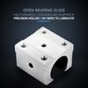 4Pcs SBR16UU 16mm Aluminum Bearing Block Slide Bushing with Open Linear Slide for CNC, with   Plating for  , Strong  Capacity