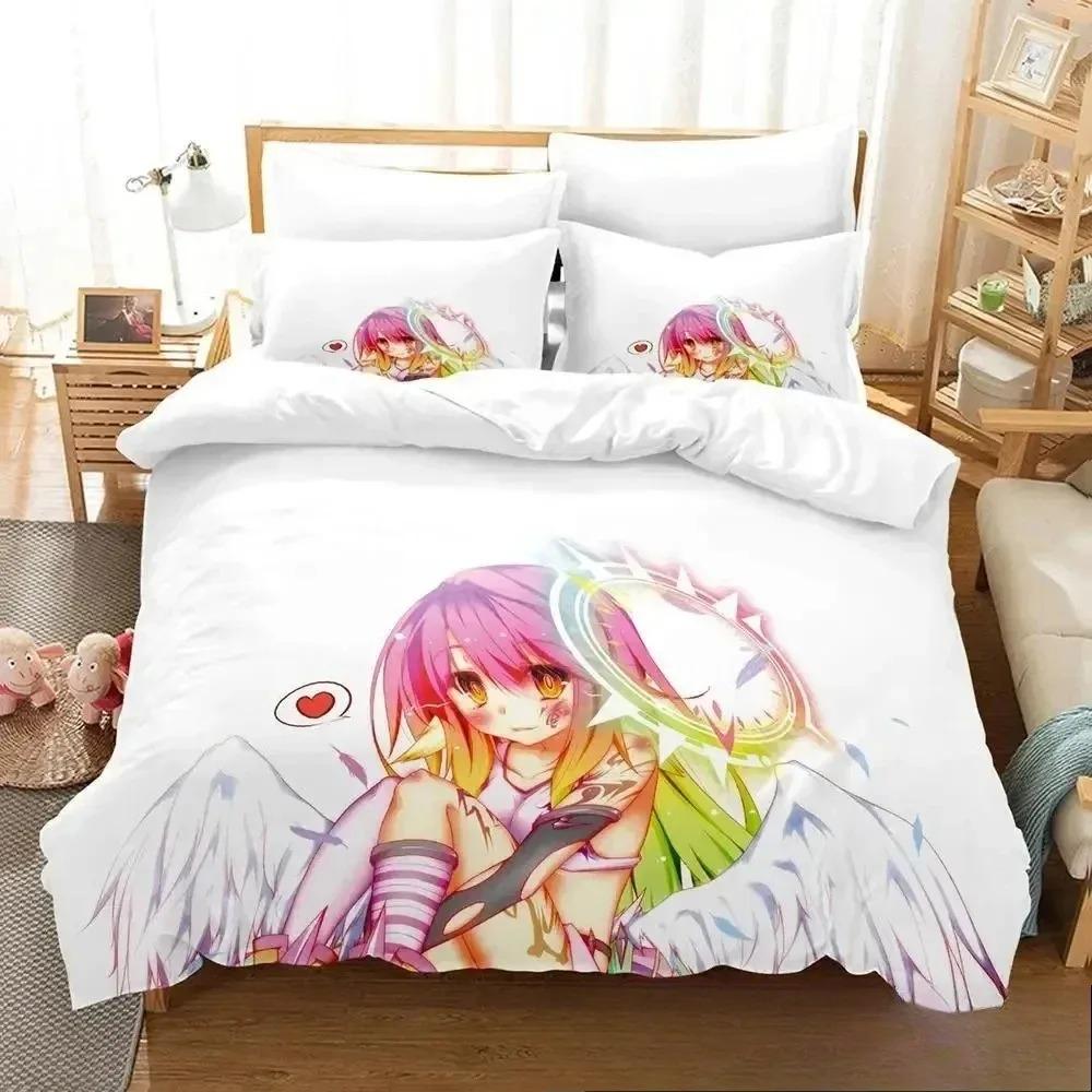 Comforter 3D Print Anime No Game No Life Bedding Set Bedroom Soft Modern S Comefortable Kids