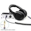 1.5m Spring Audio Wire Headset Cable Cord with 6.35mm Adapter for WH-1000XM3 XM2 XM4/H900N H800/WH-XB910N/MDR-XB950BT