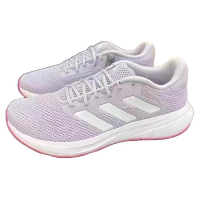 adidas Response Durable Breathable Low-Top Running Shoes Unisex Purple White Sneakers IE3002