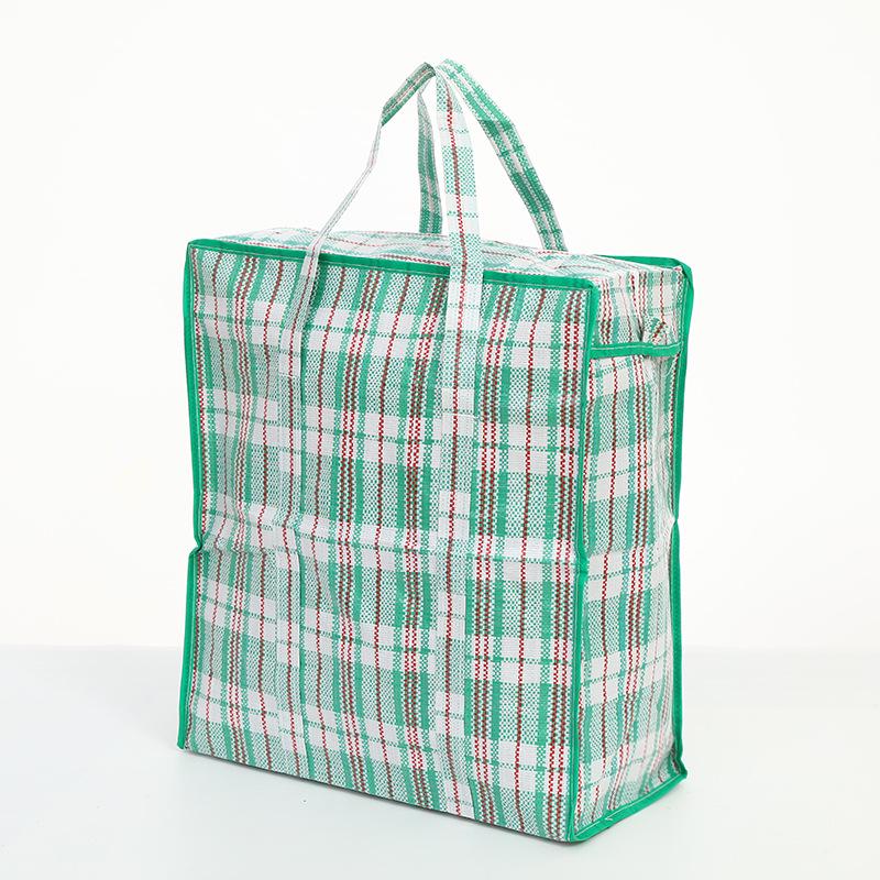Borsa a Mano Colorata Intrecciata per Conservazione, Trasloco e Organizzazione di Vestiti e Trapunte