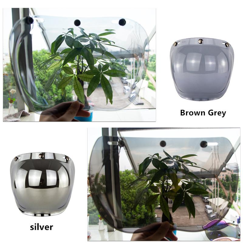Motorcycle Helmet Bubble Visor Motorbike Helmet Visors Multicolor Vintage Cascos Para Moto Windshield Shield Universal Mask