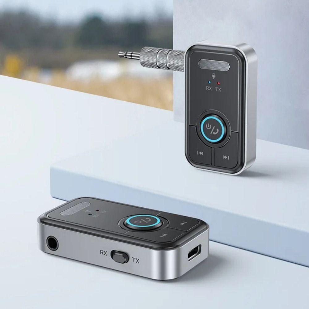 2 In 1 Bluetooth Wireless Adapter 3.5mm AUX Audio Transmitter Receiver  Music