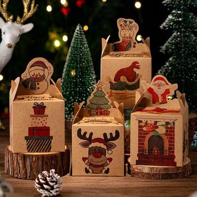 Heiligabend Apfelbonbon Geschenkbeutel Kraftkarton für Kinder