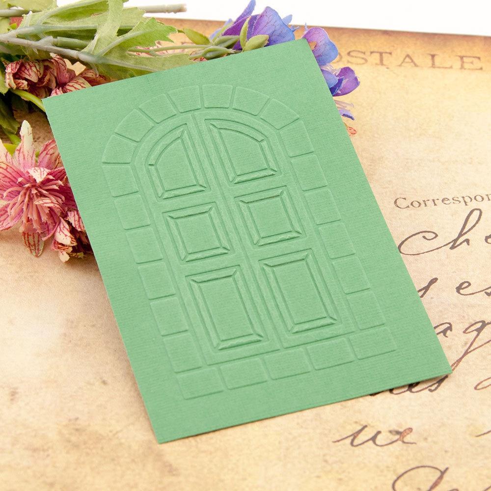 3D Embossed Folder For DIY Relief Craft Making Window Pattern Background Greeting Card Scrapbooking No Stamp Metal Cutting Die