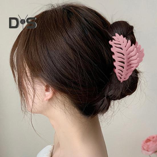 Kvinner Stor Hårklemme Bladform Hul Design Hårklo Bakhode Dusj Hårklo Blad Griper Hårtilbehør