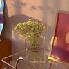 Book Vase Acrylic Book Vase Desktop Vase Bookcase Decoration Aquatic Table Vase Flower Home Decoration Flower Arrangement