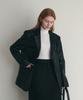 Loeil Oversized Single Leather Jacket - Black