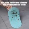 Silicone Anti-blocking Hair Catcher Hair Stopper Pad Shower Floor Drain Covers Sink Strainer Filter Bathroom Kitchen Accessories