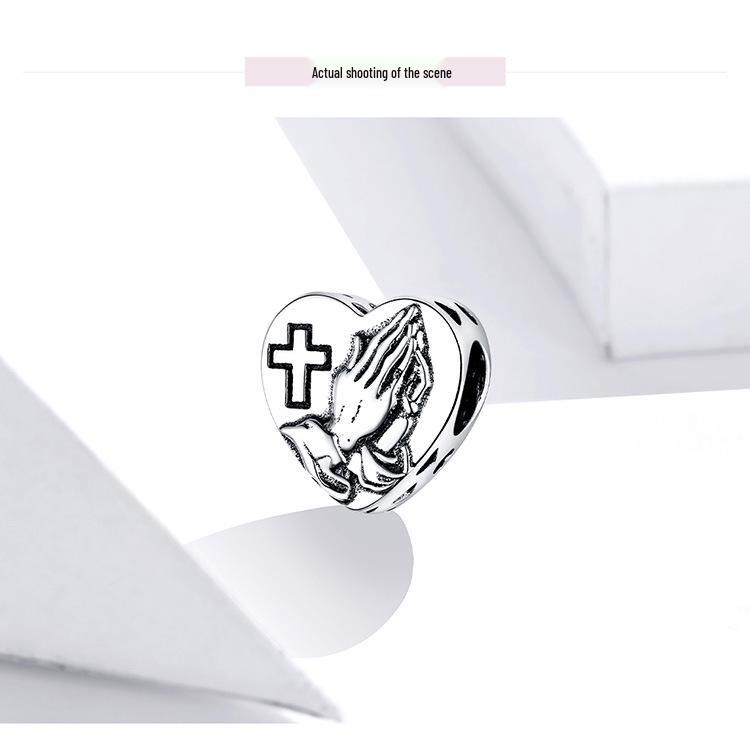 Everle S925 Sterlingsilber Herz Perlenarmband - Schlichter, modischer Liebesschmuck