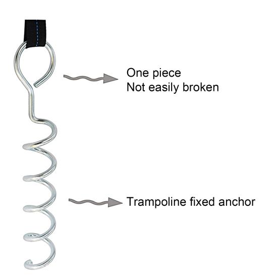 Spiral Ground Anchor High Durability Rust-proof Metal Tent Trampoline Ground Stake Spiral Anchor
