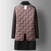 Autumn and Winter New Mid-length Double-breasted Cashmere Coat for Men, Goose Down Removable Liner, Double-sided Woolen Cashmere Coat for Men