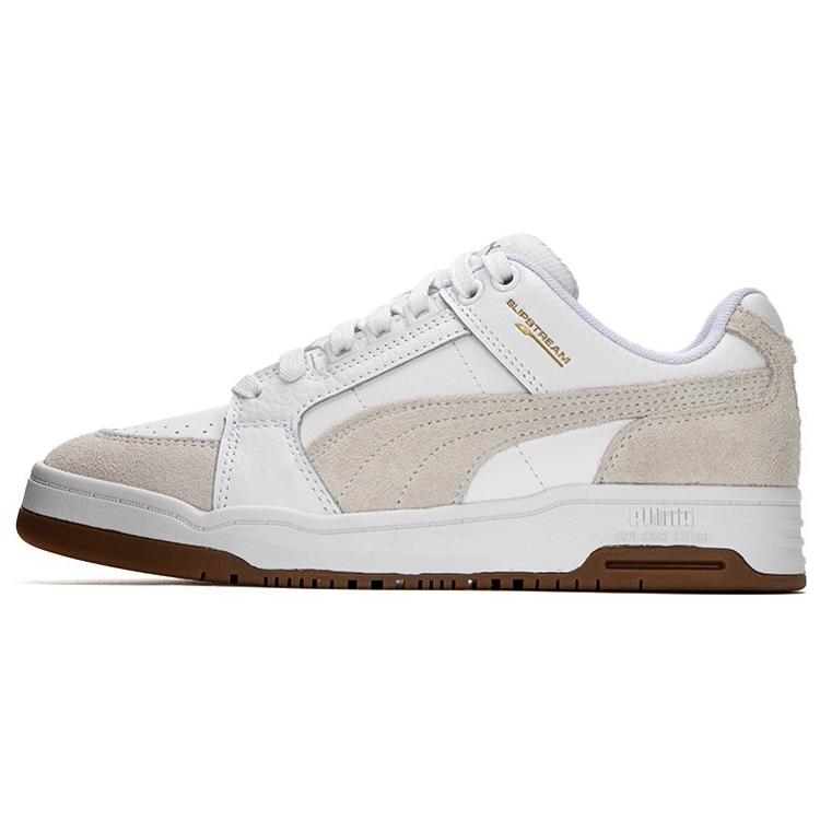 Puma Slipstream Lo Suede FS 'White Gum' (Unisex) White / Gum Skateboard Shoes 385694 01
