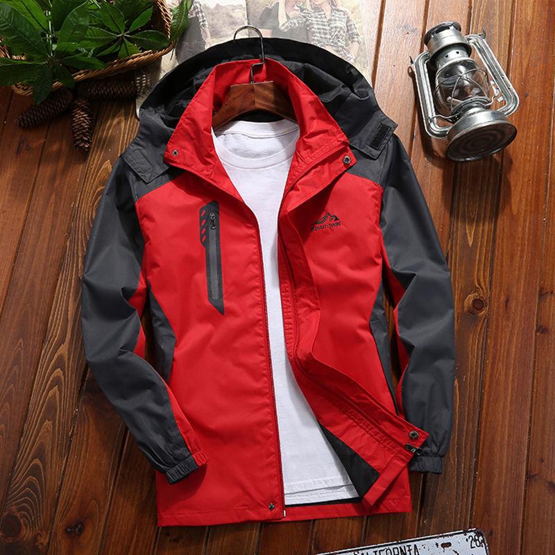 

Spring and Autumn Jacket Men s Jacket Outdoor Jacket Mountaineering Suit Windproof Waterproof Casual Loose Thin Men s Gown 2XL recommends about 100-57.5kg.