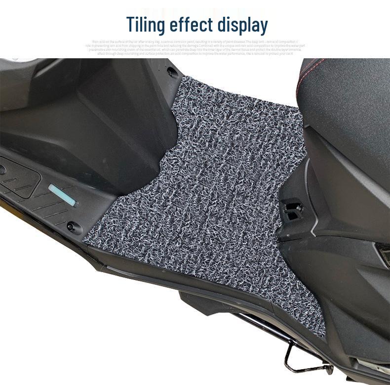 Compatible with Kymco KRV180 Scooter: Non-Slip Motorcycle Footrest Mat.