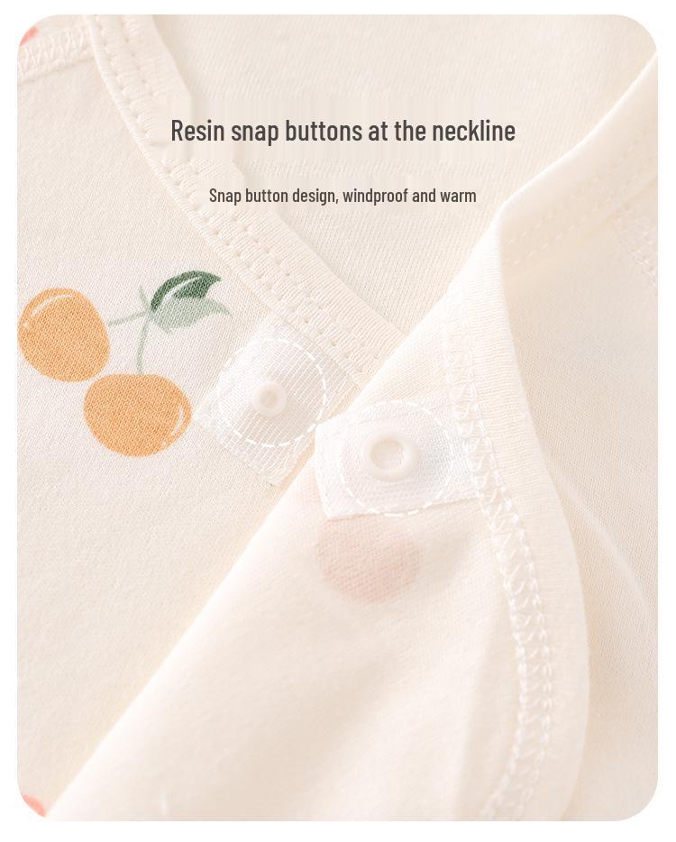 Set Kimono Top și Pantaloni Bumbac Pur Patru Anotimpuri pentru Nou-născuți