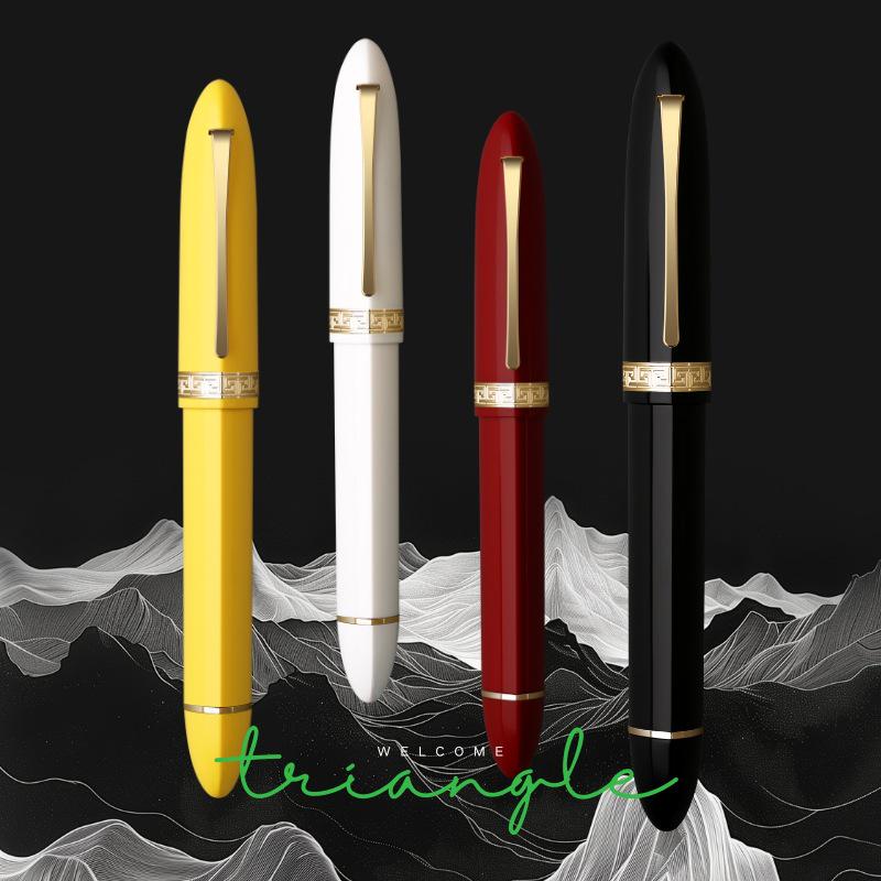 MAJOHN V60 Triangular Fountain and Rollerball Pen with Anti-Roll Design