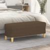 Day and Night - Day and Night Brown Fabric Bench 100x35x41 Cm