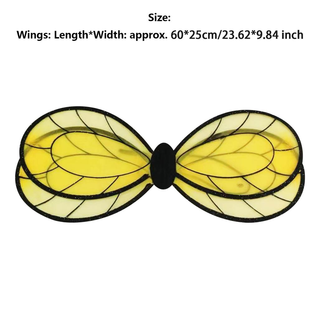1Pc Cute Bee Wings Costume Accessories Dress Up Props for Kids Adults Halloween Party Performance