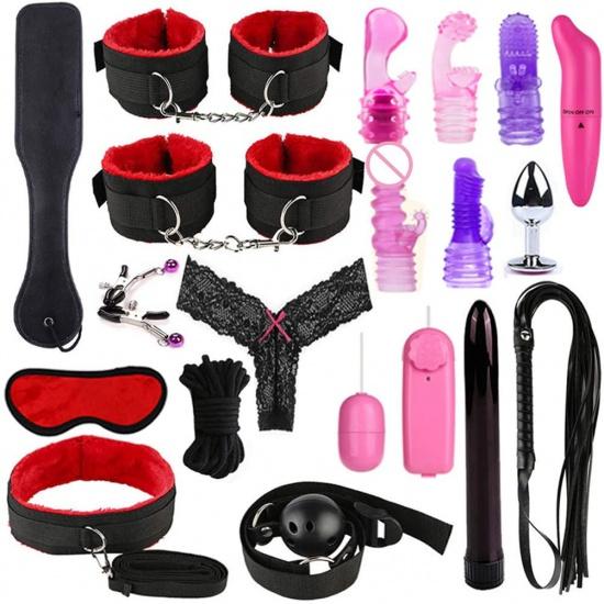 19pcs Adult Toys Fun Bed Game Fetish Restraints Play Set Binding Games Toys For Couple