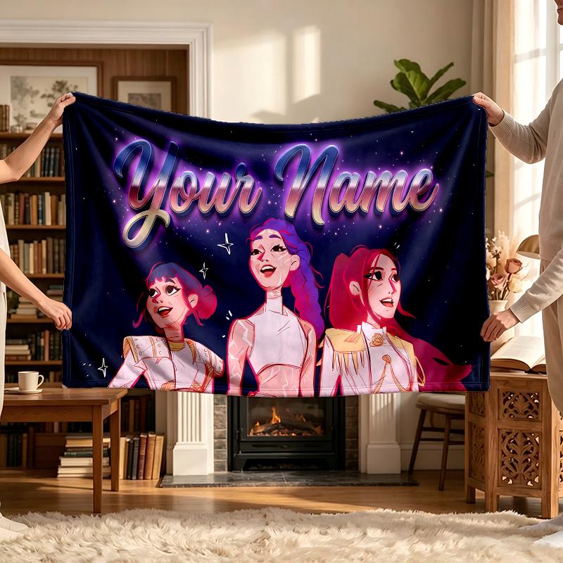 Kpop Dívčí Skupina (18) Personalizovaná deka se jménem Měkký útulný dárek na pohovku postel gauč Dekorace do domácnosti