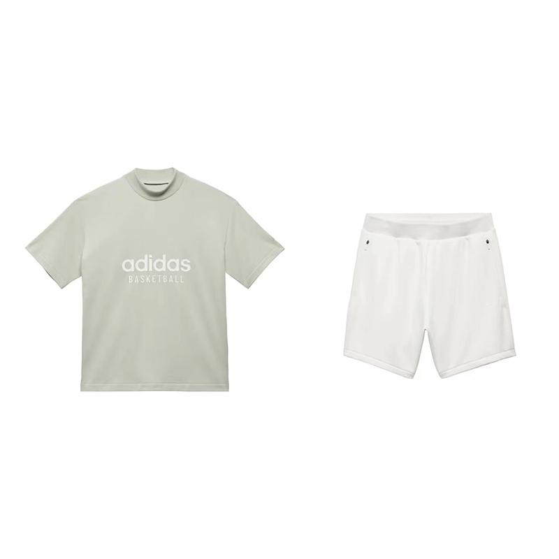 

Adidas Letter Logo Round Neck Printed Short Sleeve Direct Leg Shorts Casual Sports Set Unisex Sets IA3446+IA3427 XXL