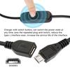 PW-012-MM Micro USB2.0 Cable with On/Off Power Switch Button Micro 5 Pin Male to Female for DC 5V Desk Lamp Fan Camera