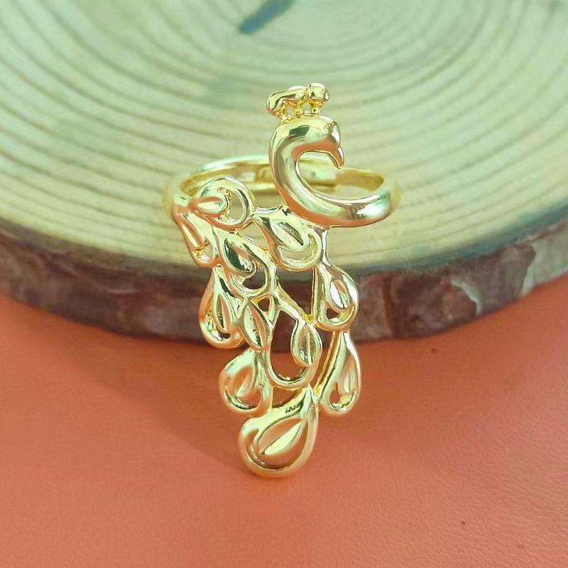 Simple Retro Three-dimensional Peacock Ring Female Ring