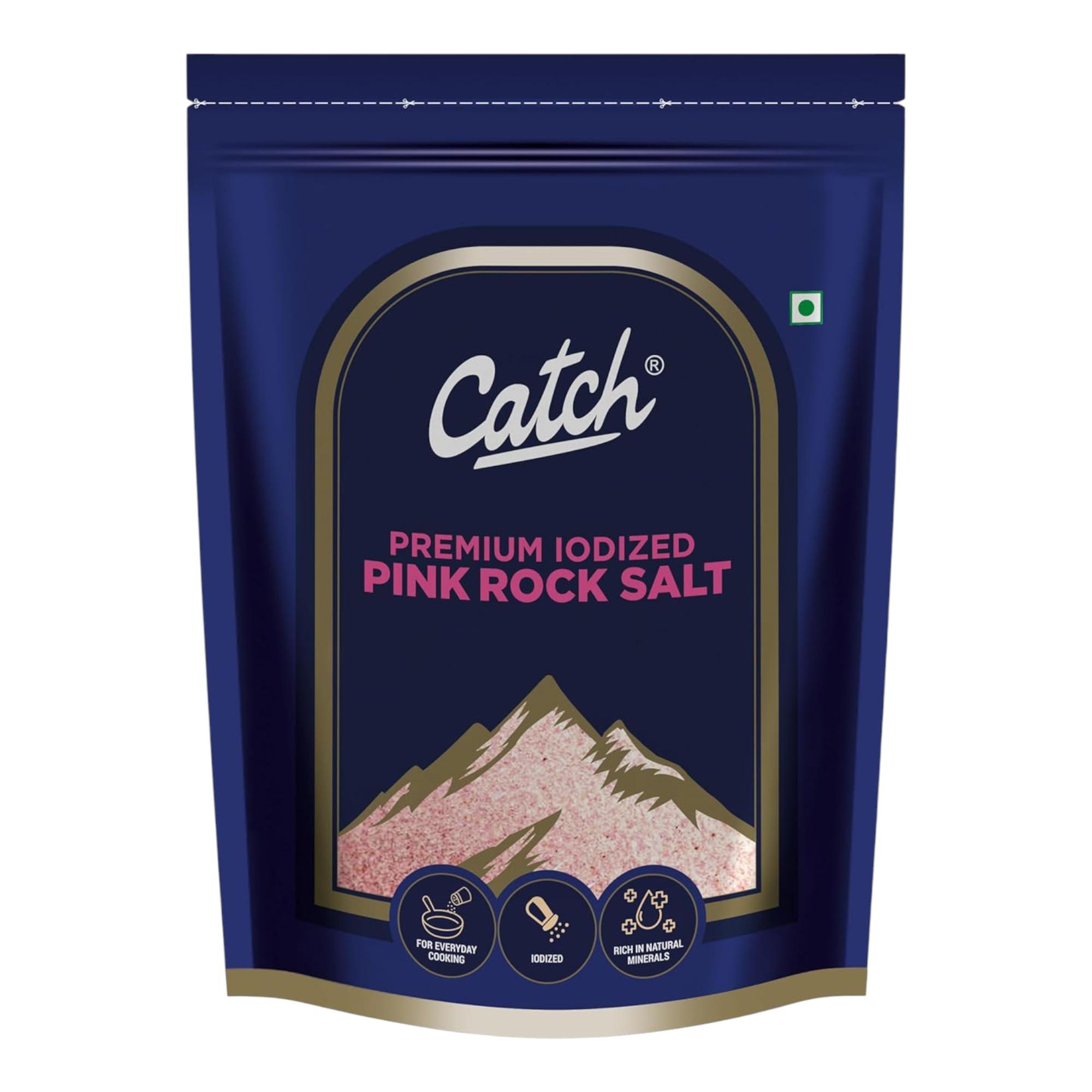 

Catch Premium Pink Rock Salt 1 Kg Natural Himalayan Mineral Sendha Namak for Cooking, Grilling, Roasting and Seasoning