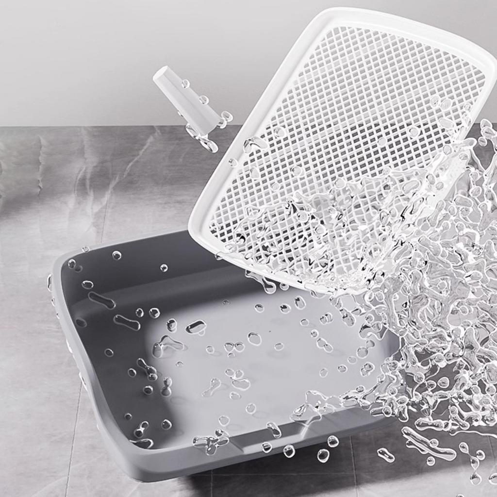 Dog Litter Tray Hygienic Pet Training Mat Detachable Cleaning Grid PP Material Suitable for