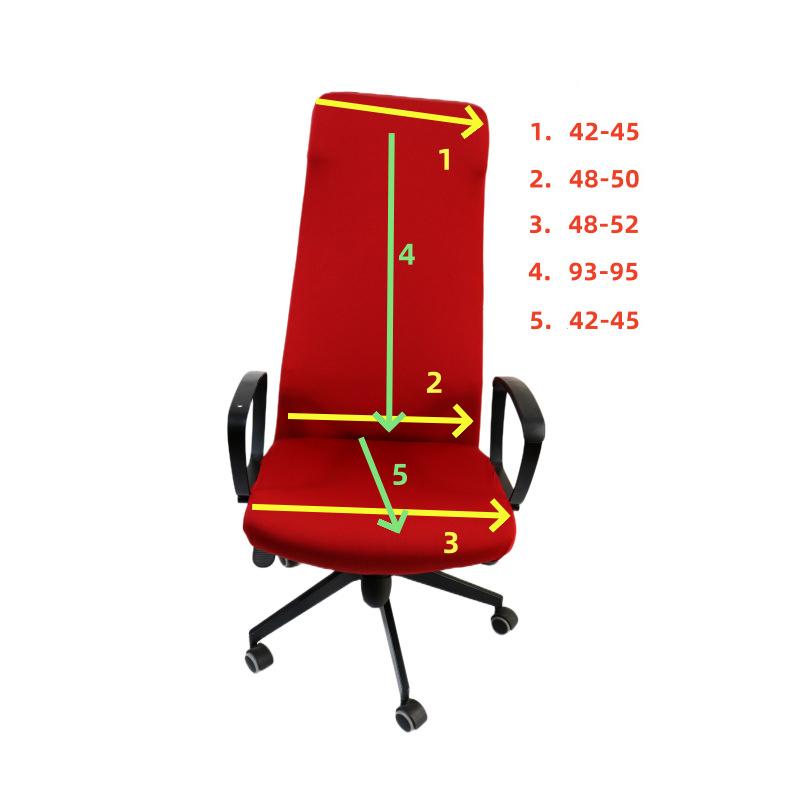 Stretch Elastic Computer Chair Cover Dustproof Office Chair Slipcover Universal Armchair Protector for Home & Office