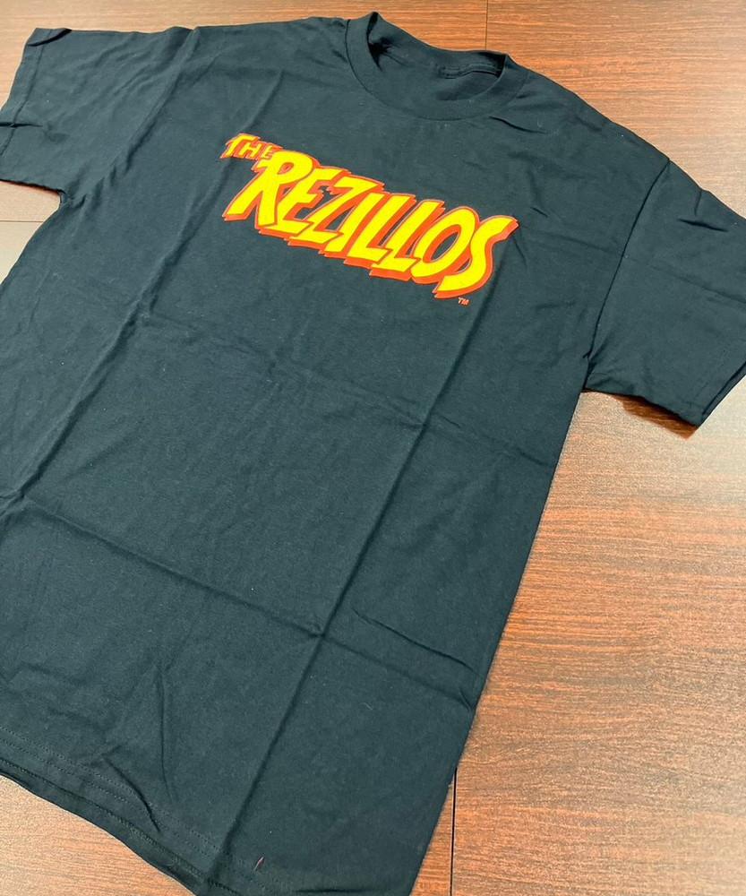 

THE REZILLOS Желтый Логотип На Черной ЛЕНТЕ Подарок Для Фанатов S to 5XL Футболка Унисекс Футболка XXL